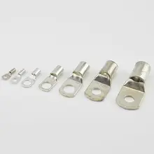 SC6-6 Tined copper connecting terminal SC6-8 (DTGA) bolt hole cable lugs battery terminals 6mm square wire 50PCS