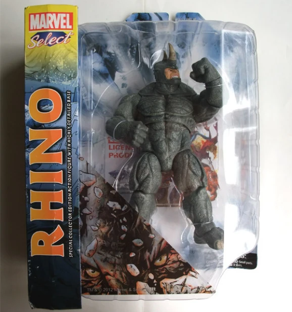 2 Rhino Action Figure Toy 