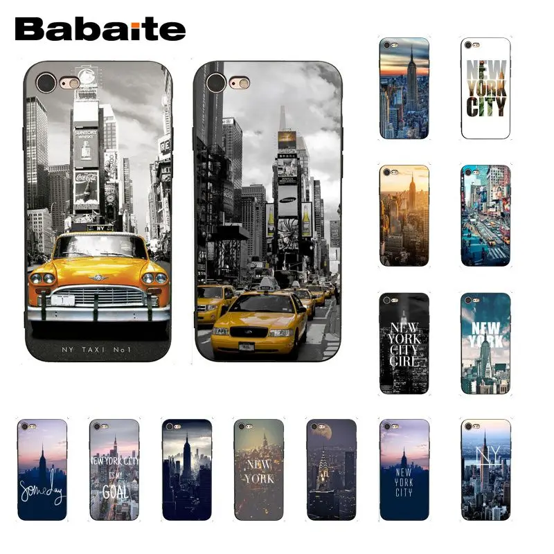 

Babaite NYC NEW YORK city landscape Times Square Taxi Phone Case for iphone 11 Pro 11Pro Max 5 5Sx 6 7 7plus 8 8Plus X XS MAX XR