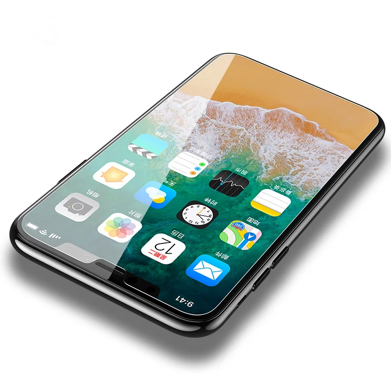 3D закаленное стекло с закругленными краями для iPhone X 7 6S Plus 8, защитная пленка премиум класса для экрана, защитная пленка, защитный чехол