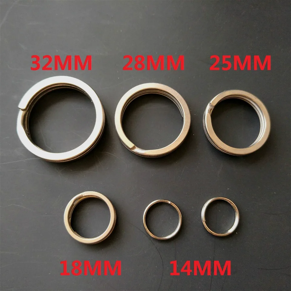 titanium keyring simple Design Key Chain small key ring Silver color