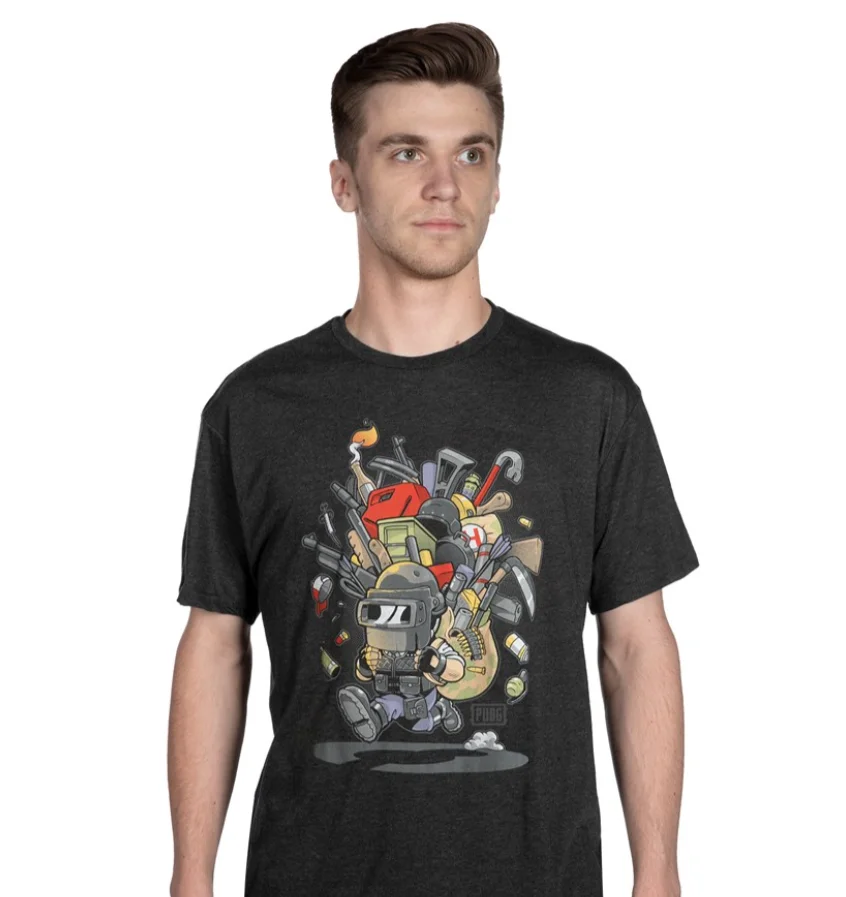 JINX PUBG Champs de bataille de Playerunknown tee-shirt / tee-shirt / chemise  Cartoon t shirt men Unisex New Fashion tshirt