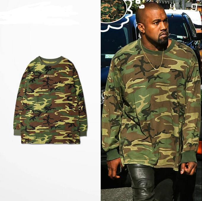 yeezy season 2 camo long sleeve