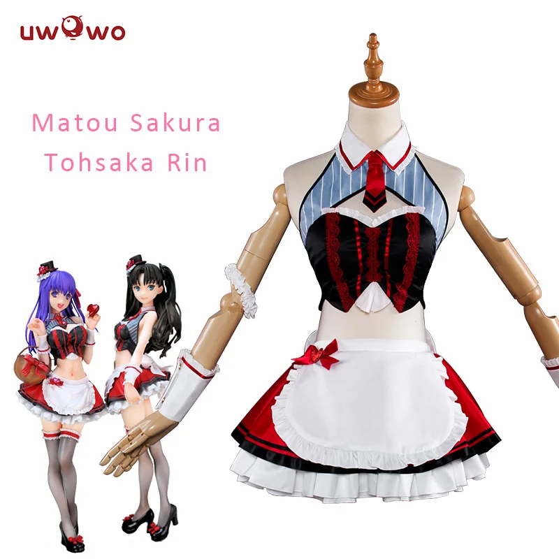 Женский костюм на Хэллоуин UWOWO Tohsaka Rin убила Сакуру горничная вер Fate stay night| |