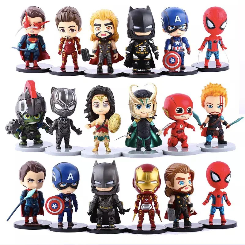 6 шт./компл. Hasbro Марвел Мститель Железный человек Человек-паук Капитан Америка Тор