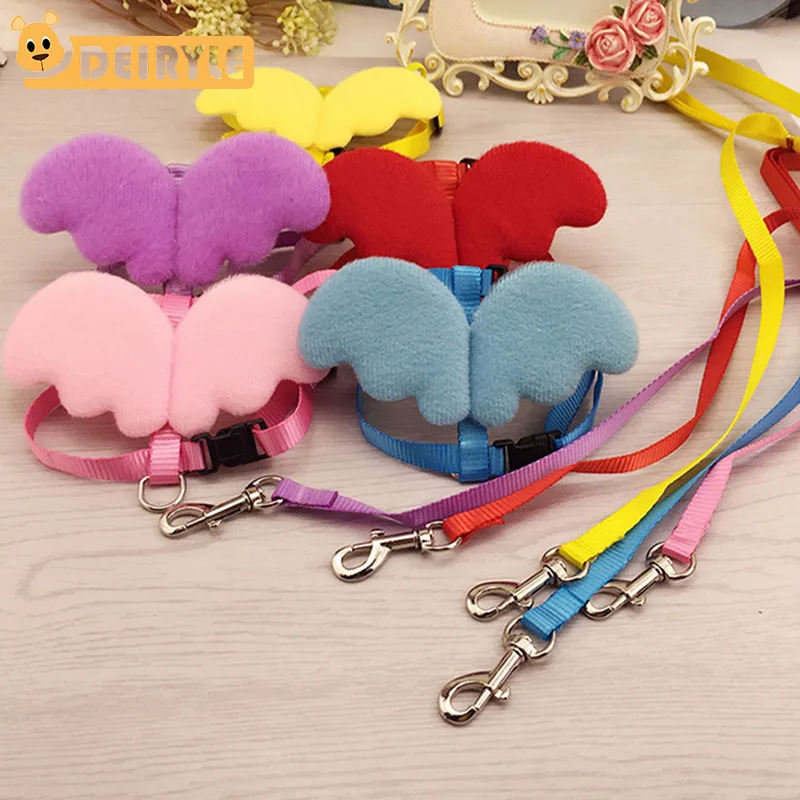 

Goods For Pets Angle Pet Dog Harness Leash Set,Nylon Small Dogs Cats Leash Wing Adjustable Dog Harness For Dogs Cats