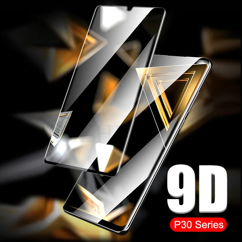 9D Curved Protective Glass On The For Huawei P30 Pro P20 Lite Mate20 Light P Smart Plus Psmart 2019 Screen protector Safety Film