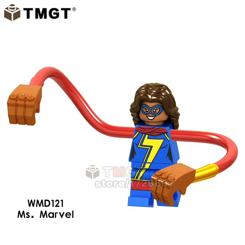 

Single Legoings Ms.Marvel Thor Iron Man Captain Marvel Hawkeye Nebula The Avengers Figures Building Blocks Toys For Children
