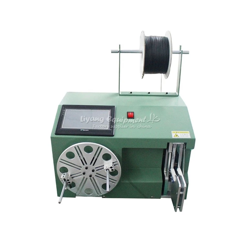 LY 40-80 big touch screen cable wire coil winding binding machine 220V 110V (1)