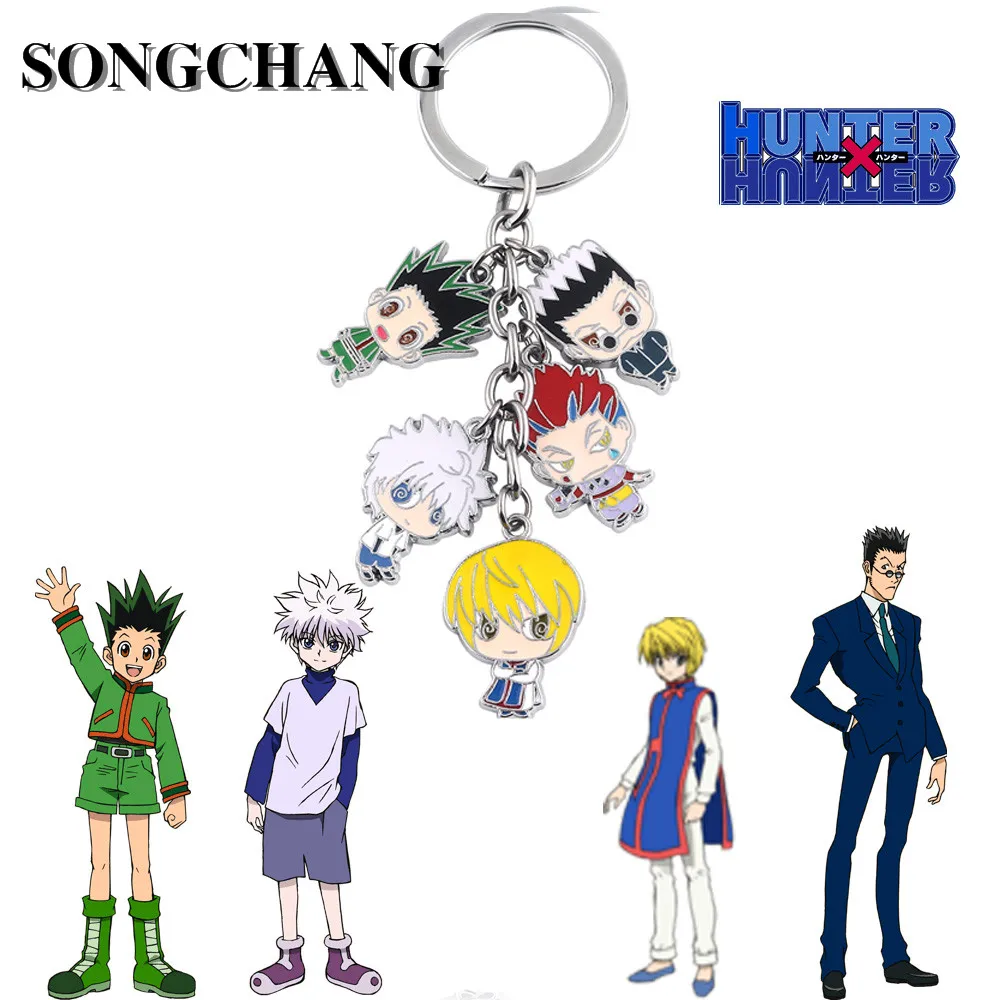 

Hunter x Hunter Keychains Figure GON.FREECSS Killua Zoldyck Kurapika Leorio Paladinight Combination Pendant Keyring