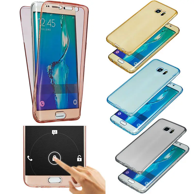 For Samsung Galaxy S8 Case Silicone Full Body Front&Back Cover For Samsung A5 Shockproof Capa For J3 J5 J7 S6 S6 Edge S7 S9 A310 all 7