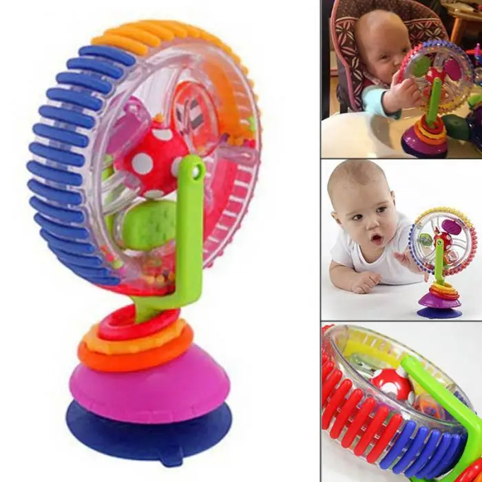 Новая детская игрушка на присоске игрушечная колесо обозрения погремушка Радужный стульчик игрушка для ребенка