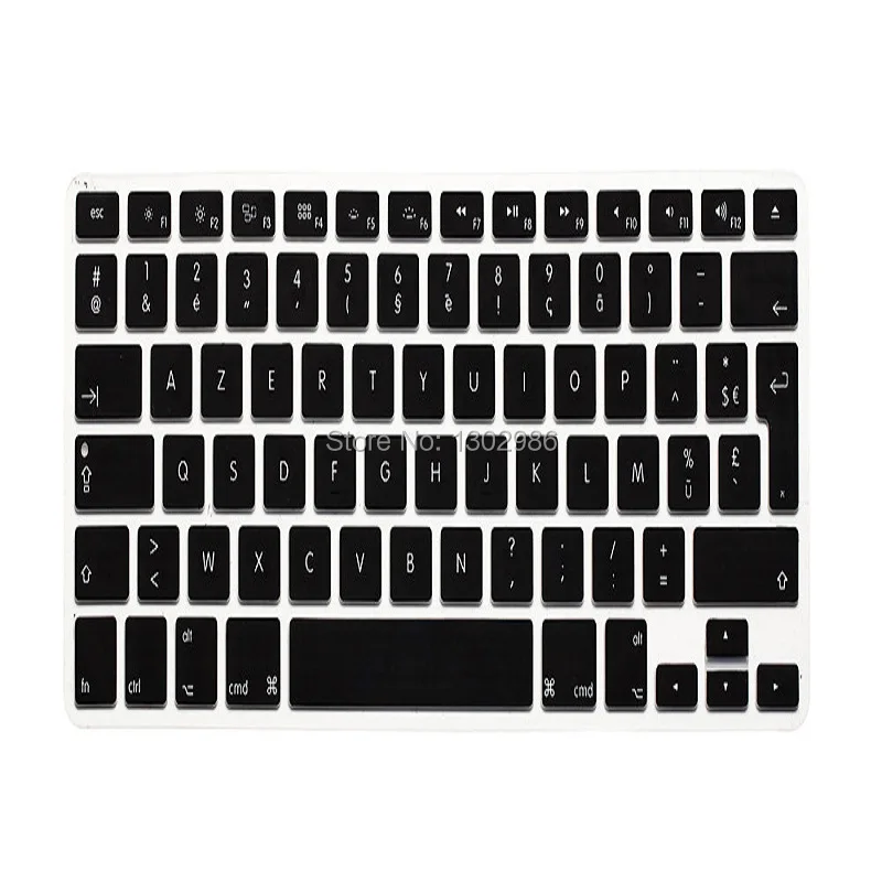 French Soft Multi Keyboard Cover Protector Film Sticker For Mac
