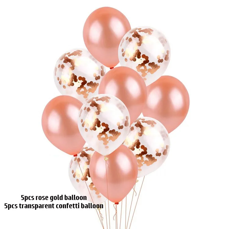 15pcs/set 32inch Happy 18 30 50 Birthday Foil Number Balloons 16inch Alphabet Letters Balloon Rose Gold Birthday Party Decoratio - Цвет: mix 10pcs