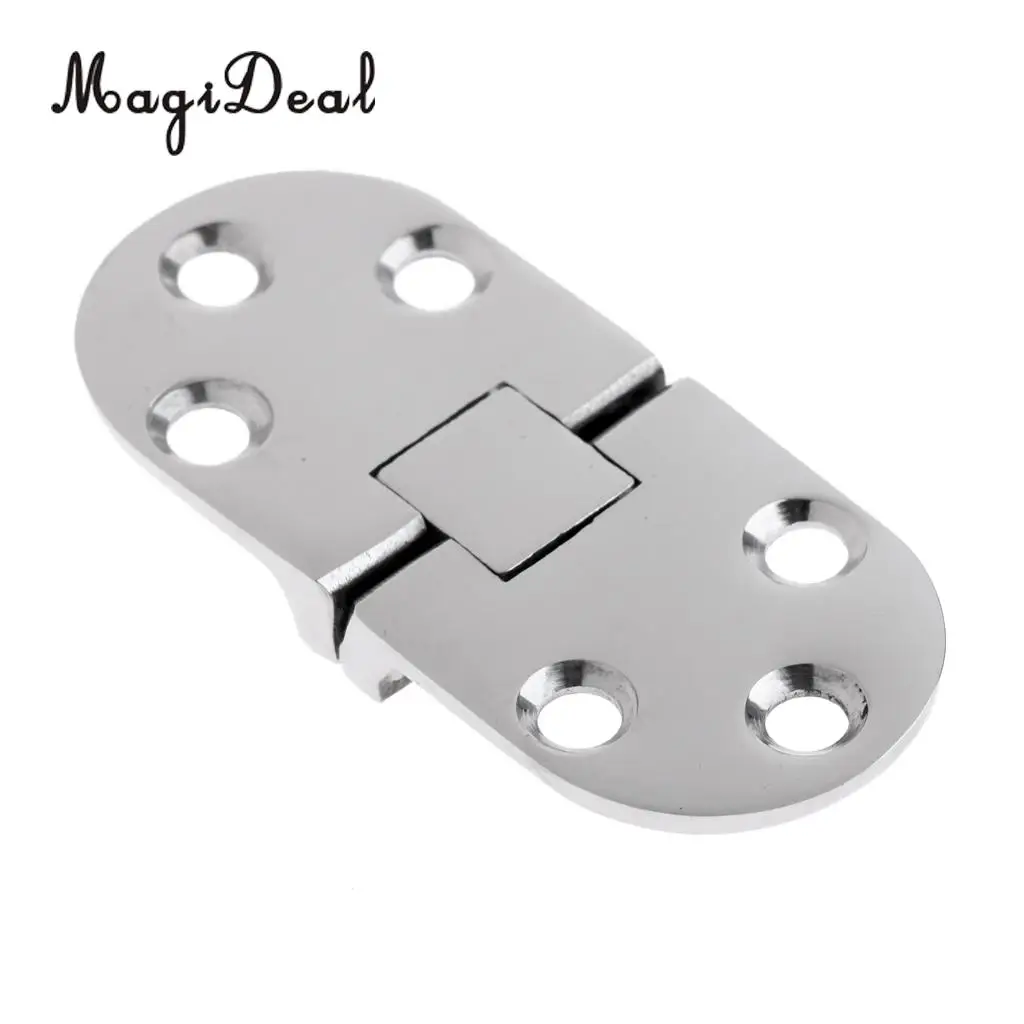 MagiDeal Folding Boat Locker Door Hinge Strap Caravan Yacht Hatch Compartment Cabin Deck Hardware - Marine 316 Stainless Steel 