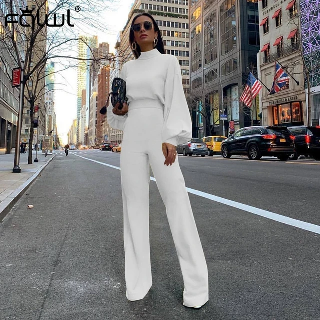 white jumpsuit skinny leg