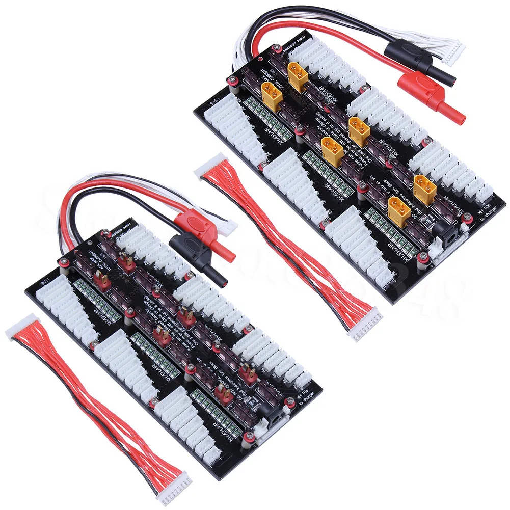 2-8S Parallel Balanced Charging Board T Plug Deans 2-8S Parallel Balanced Charging Board T Plug Deans
