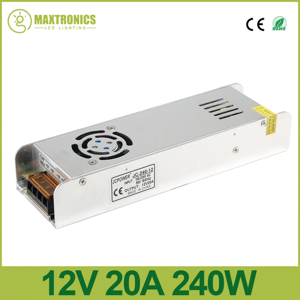 12V 20A 240W тонкий источник питания AC к DC адаптер переключатель драйвер для авто