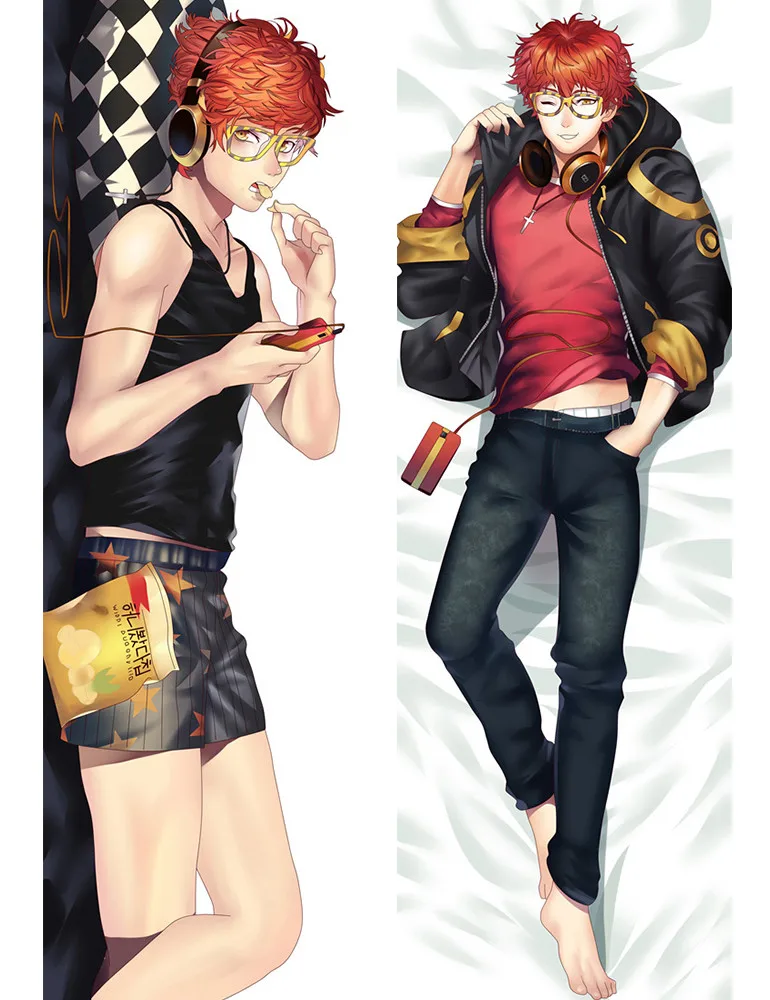 South Korea Game Mystic Messenger 707 Luciel Choi Hugging Body Pillow Case Cover Male Cushion Covers 611034