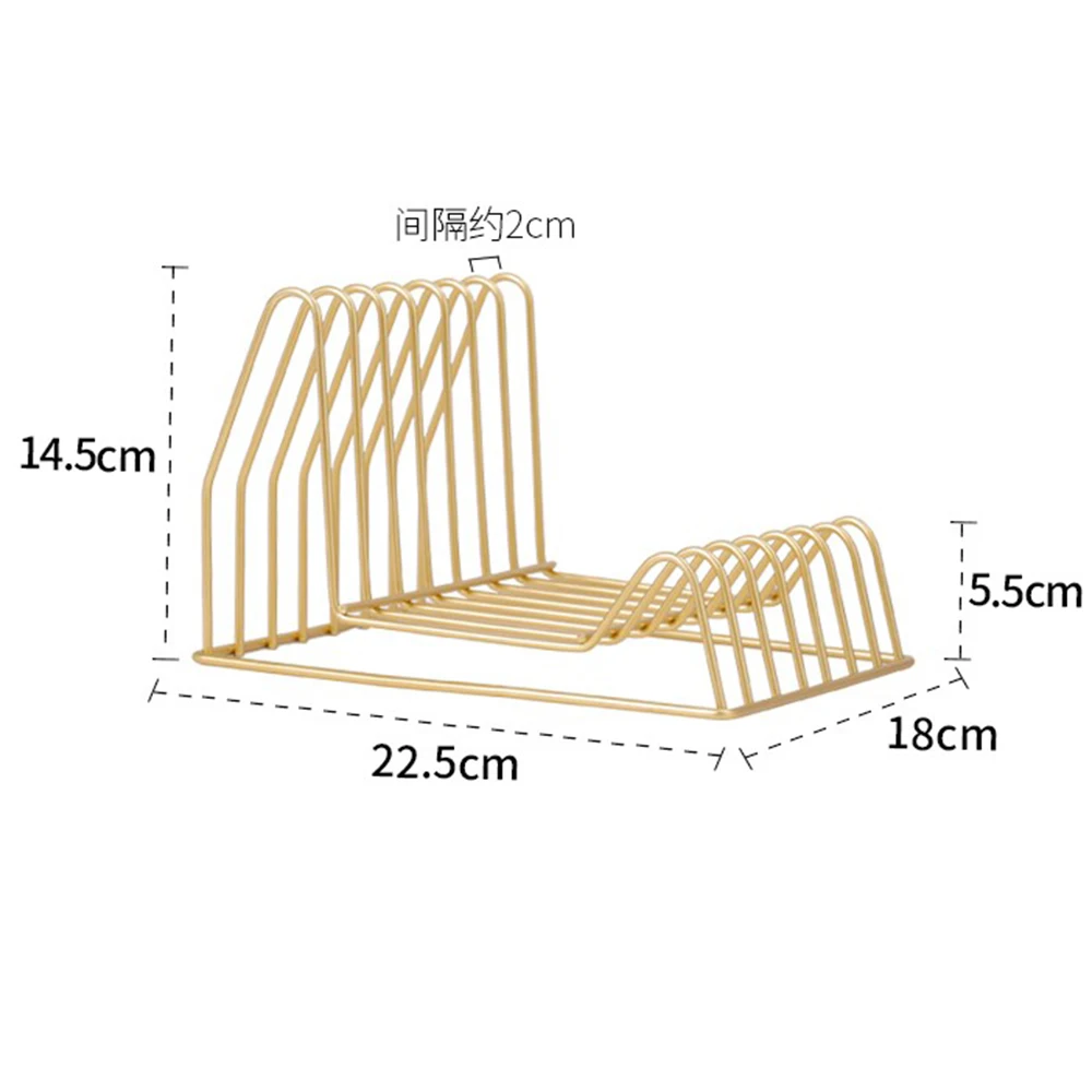 Metal Table Storage Basket Chic Nordic Scandinavian Gold Desk Storage Basket Magazine Organizer bookend Home Decor