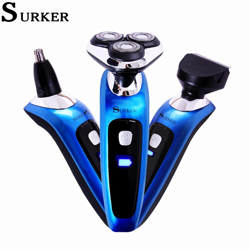 Surker электробритва для Для мужчин быстрая USB Перезаряжаемые IPX5 Водонепроницаемый