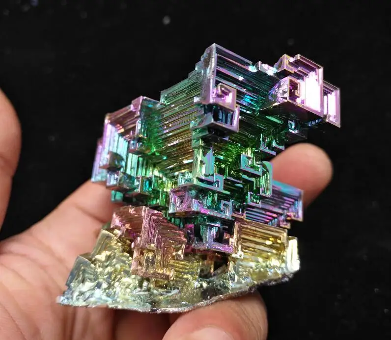219 gram Bismuth rainbow crystal element Bi gemstone Mineral specimen B70-50 