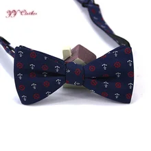 Новинка г. Мужская мода полиэстер жаккардовые якорь Dot Средства ухода за кожей Шеи Галстуки для Для мужчин Gravatas corbatas Средства ухода за кожей шеи одежда синий галстук-бабочка