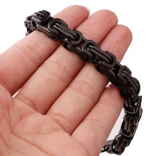 Ensemble de colliers et bracelets en acier inoxydable 24 ''+ 8.66'' pour hommes, bijoux à la mode, 8mm, ton noir, meilleur prix - AliExpress