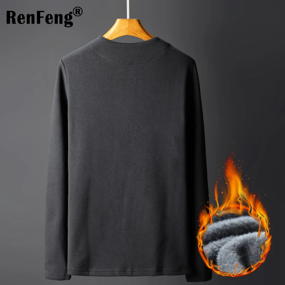 Winter Thermal Sweatshirt Men Long Sleeve Top T Shirt Thick Underwear Mens Button Fitness Hoodies Warm Clothes Brand Men's 2018 (6)