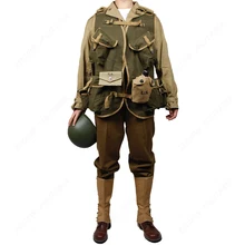 WW2 воспроизводство хлопка оригинальной подкладкой армии США M41 поле F/W версия D-DAY Униформа и медицинская комбинация