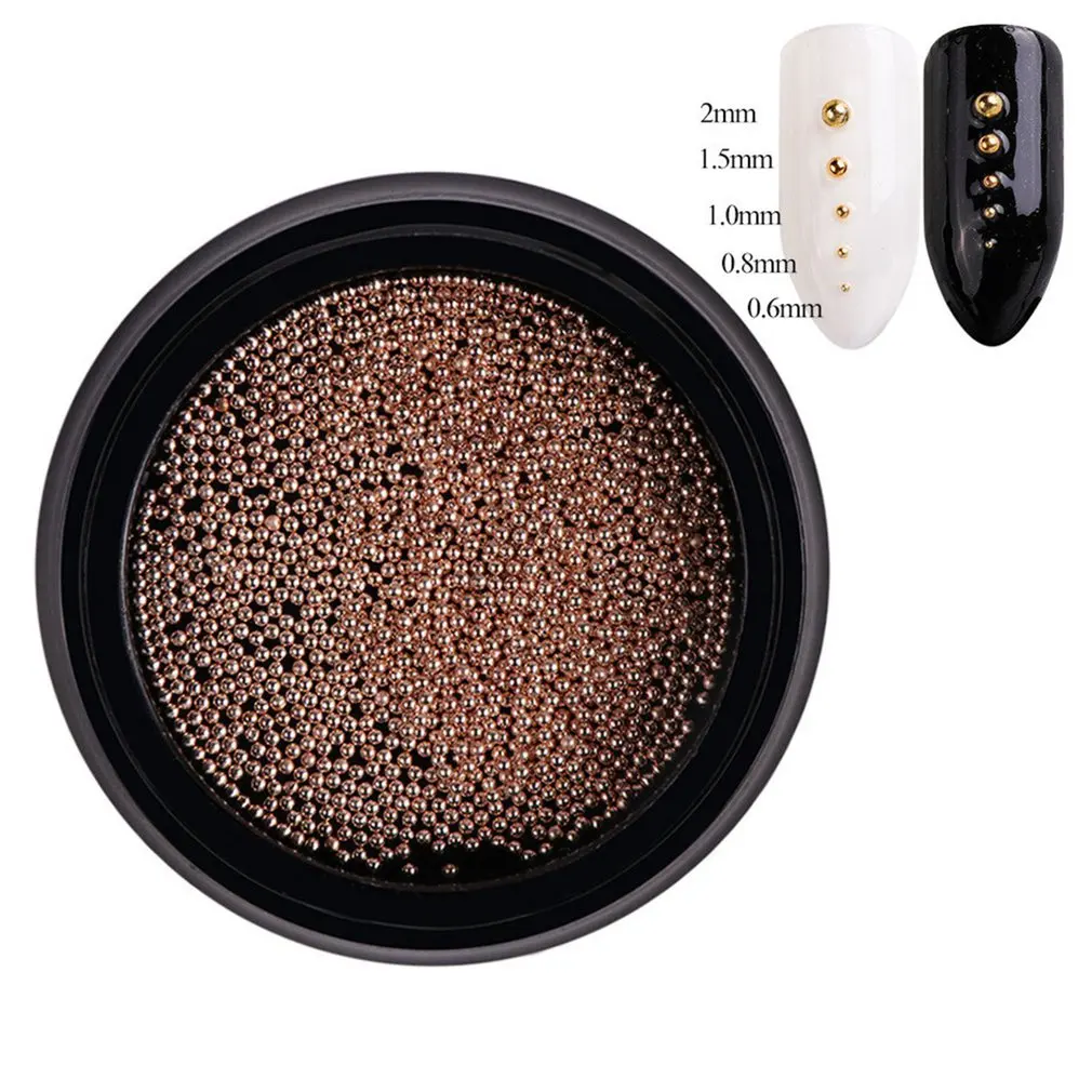 

3D Micro Steel Beads Mixed Color Nail Art Decorations Mini Small Caviar Diy Charms Manicure Accessory Nail Tool