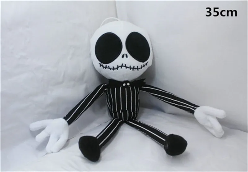 New The Nightmare Before Christmas Santa Clause Jack Skeleton Plush Toys Jack's Girl Friend Sally Pumpkin Halloween Stuffed Dolls Gift  (3)
