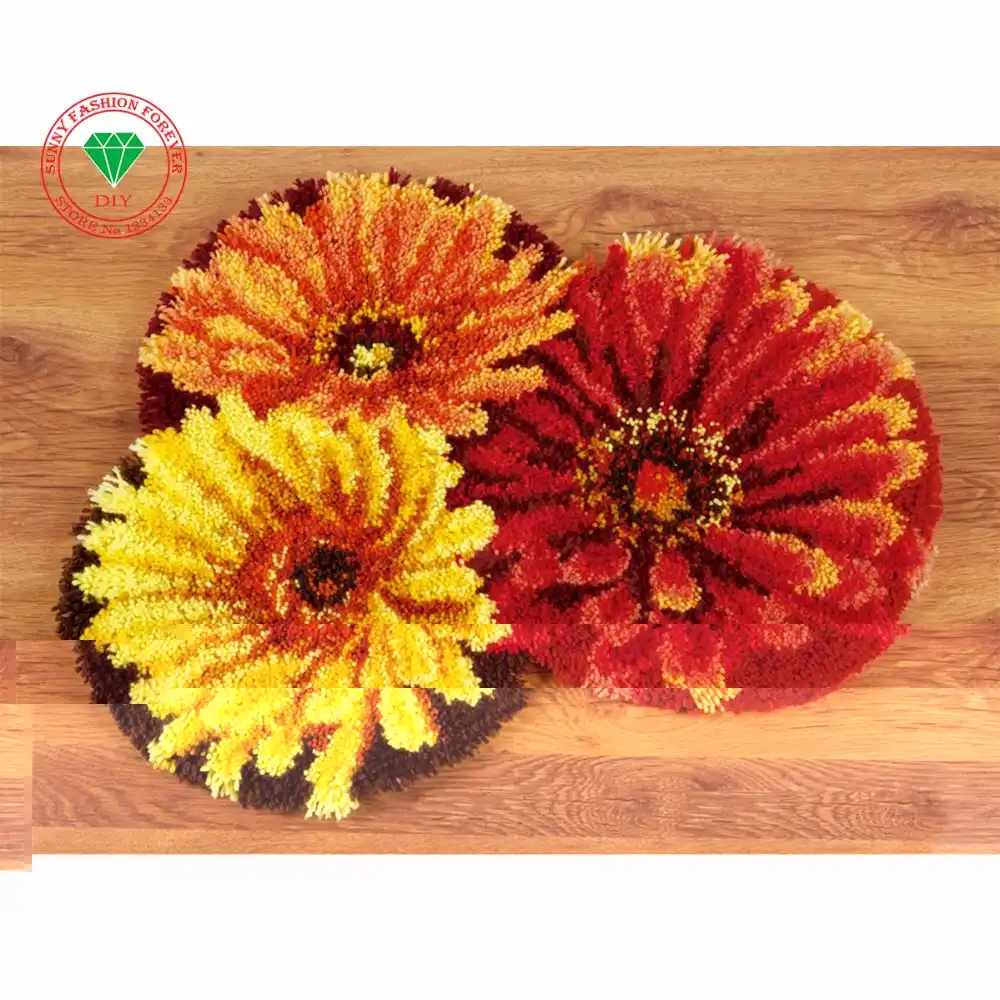Набор ковриков для рукоделия и рукоделия|sunflower mat|sunflower floor matsunflower crochet |