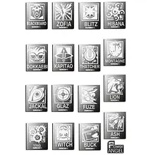 16pcs/set Rainbow Six:Siege Metal Stickers for Phone Laptop Car Decal Stickers Teenages 3D DIY Sticker Toy 16pcs/set Rainbow Six:Siege Metal Stickers for Phone Laptop Car Decal Stickers Teenages 3D DIY Sticker Toy
