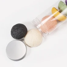 Очищающая губка для лица, Чистящая губка Konjac, косметическая пуховка, натуральный спонж Конняку, средство для очищения лица