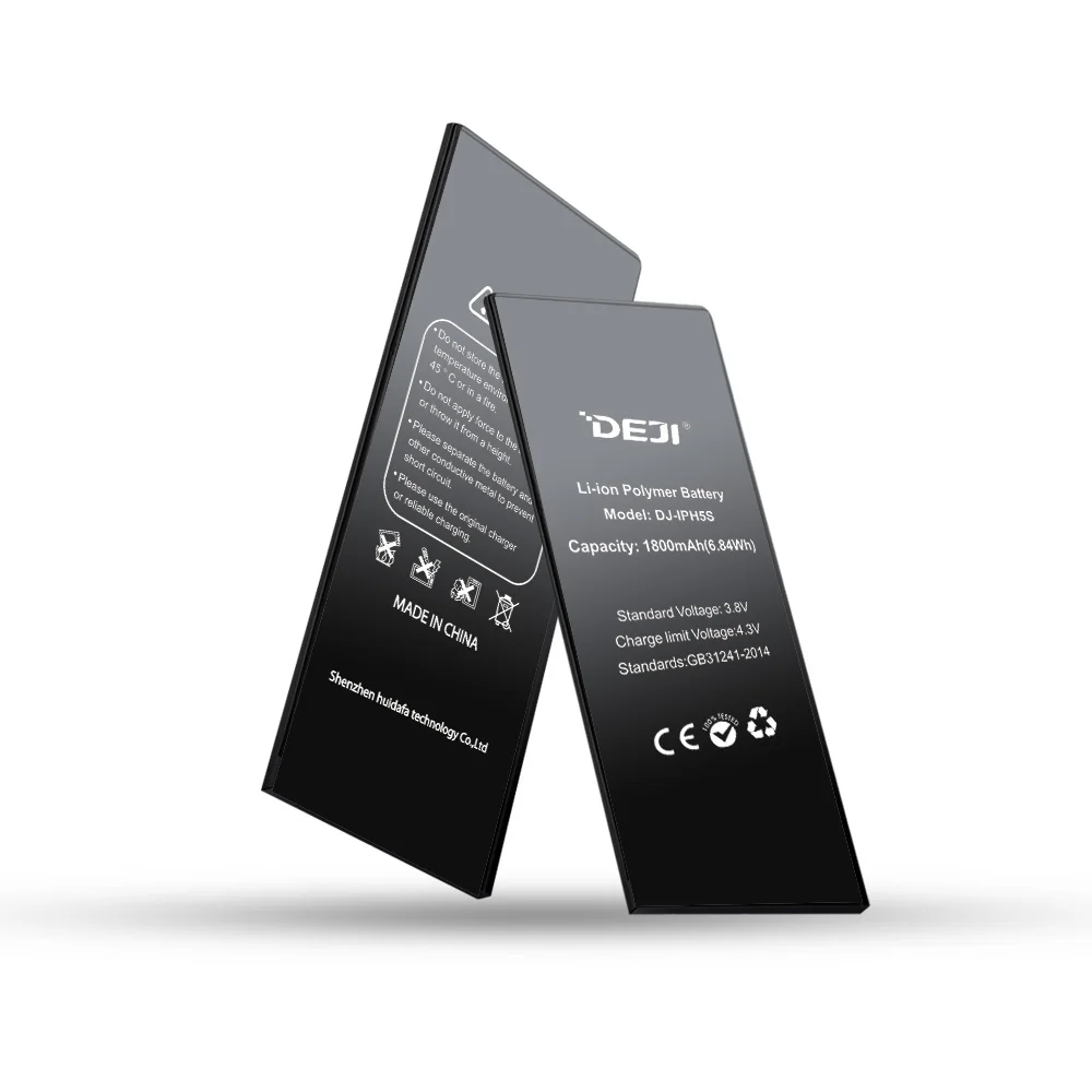 Аккумулятор Deji 1800 mAh для iPhone 5s Apple iPhone5s литий-полимерная батарея высокой емкости с бесплатными инструментами для аккумуляторов Apple iPhone 5S