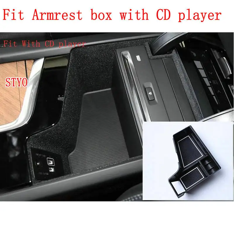 STYO для VOLVO XC60 XC90 S90 бардачок подлокотник коробка чемодан коробка для хранения