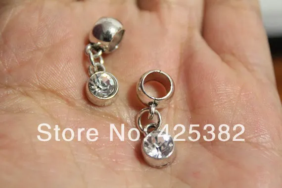 Aliexpress 10pcs Silver Bracelet Extender End Drops With Aliexpress 10pcs Silver Bracelet Extender End Drops With Rhinestone Necklace Size 21mmx6mm Jewelry Findings H58 From