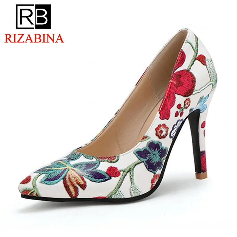 RIZABINA/женские туфли на высоком каблуке большие размеры 33 45 соблазнительные