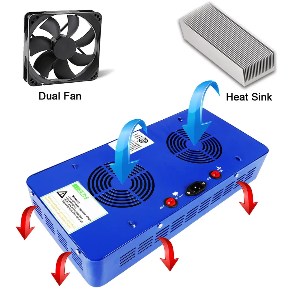 Светодиодный отражатель MEIZHI 450 Вт, светильник для выращивания растений, полный спектр, для помещений, гидропоника, светильник для выращивания растений, для теплицы Гаден