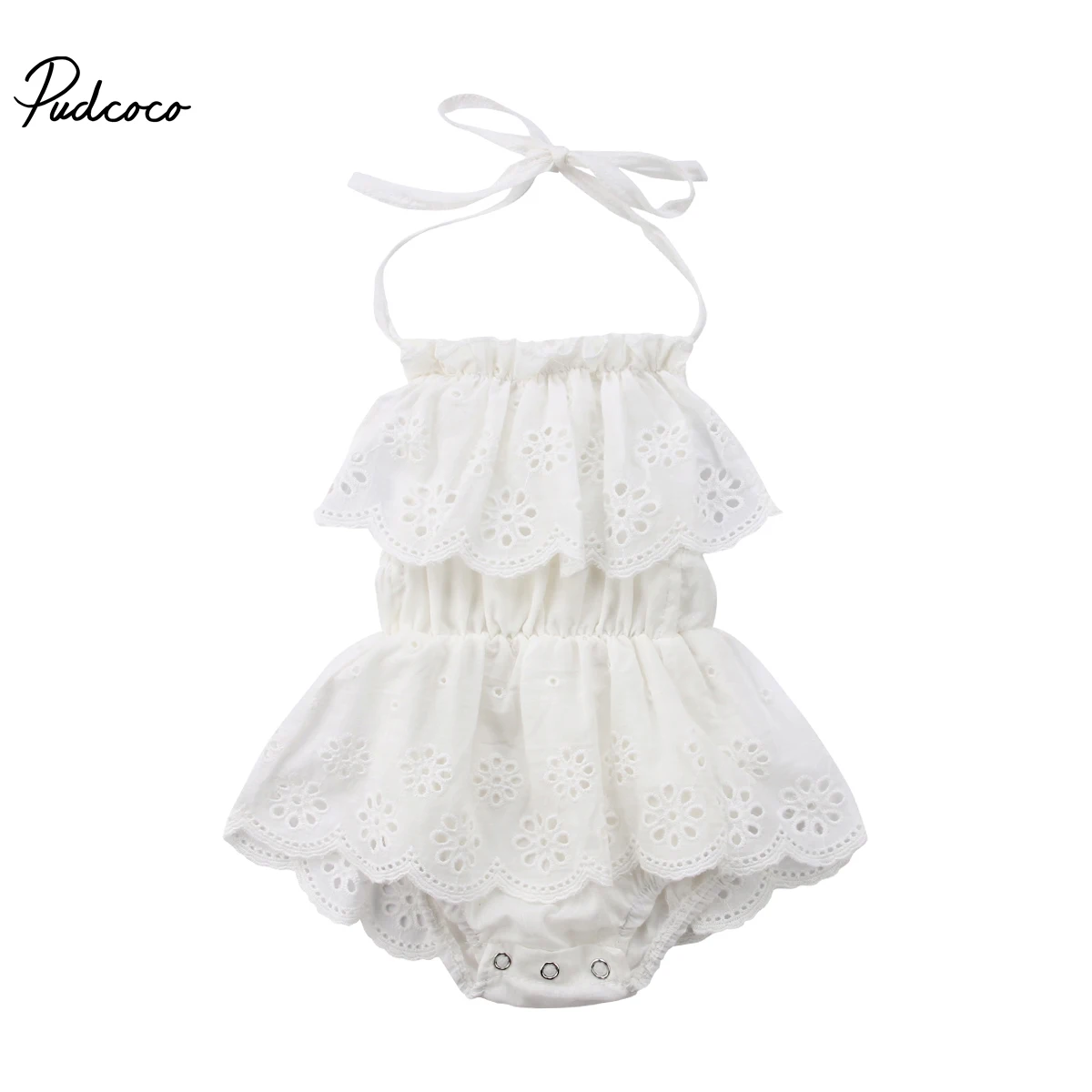 Pudcoco لطيف الوليد الاطفال طفلة الرضع الدانتيل رومبير اللباس بذلة Playsuit الملابس وتتسابق