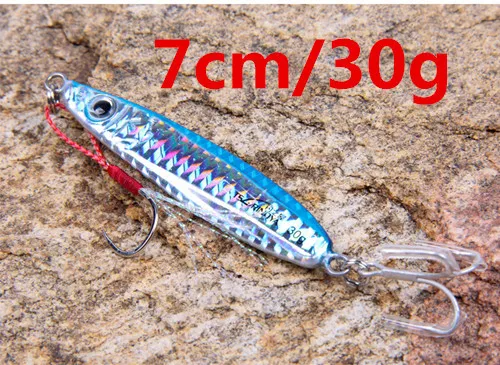 30g Blue TSURINOYA для рыбалки ложки металлическая приманка 6 см/20g 7 см/30g 8 см/45 г Пуэр чай(металл, дергающаяся приманка с крючками Leurre De Peche рыболовные снасти - Цвет: 30g Blue