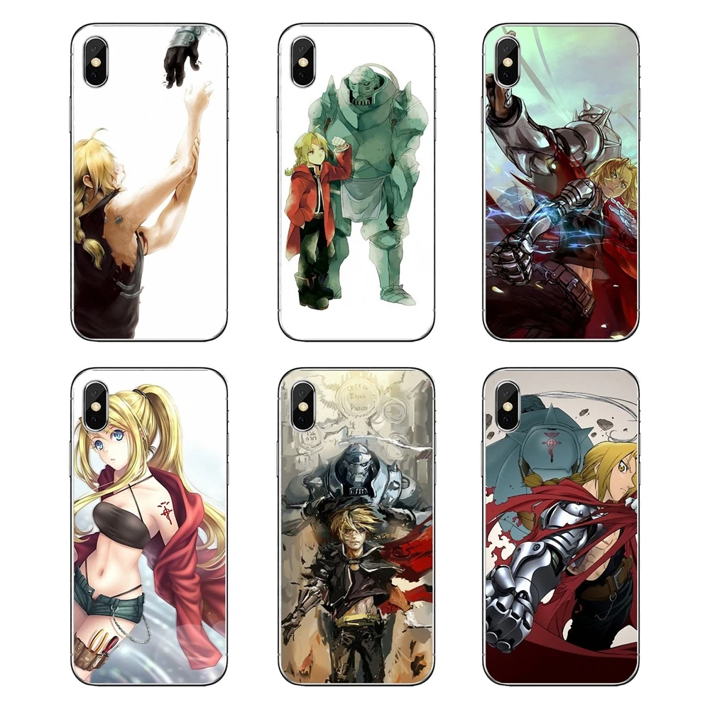 Japanese Fullmetal Alchemist FMA Brotherhood Silicone Case Cover For iPod Touch iPhone 4 4S 5 5S 5C SE 6 6S 7 8 X XR XS Plus MAX | Мобильные