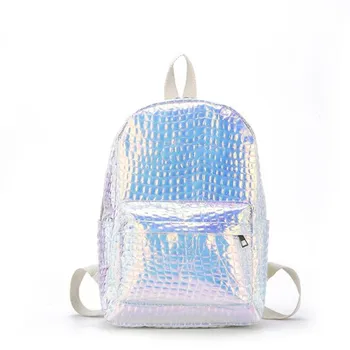 

2020 laser travel bags bling colorful large size Crocodile pattern backpacks fashion school bags for girls drop shipping M457