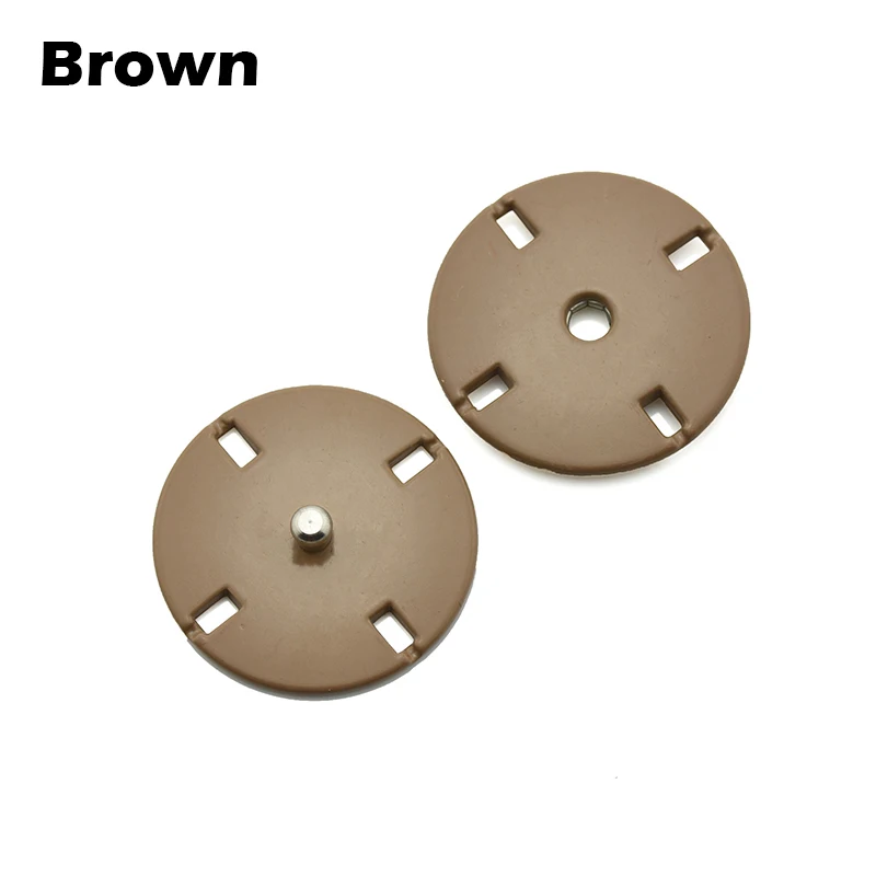 5Pcs 10-25mm Black Color Metal Snap Button for Clothing DIY Coat Buttons for Clothes Sewing Applications Accessories - Цвет: Brown