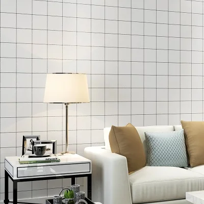 Современная мозаичная плитка под кирпич наклейки самоклеющиеся обои для Настенный декор ванной комнаты кухня щитка отклеиваются и палочки наклейки на стену - Цвет: Square White