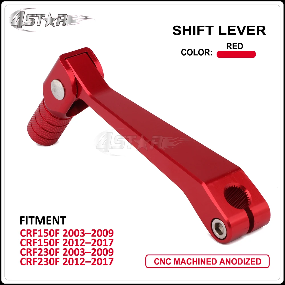 

Motorbike CNC Red Gear Shifter Shift Lever For HONDA CRF150F CRF230F CRF 150F 230F 2003-2009 2012-2017 Motocross
