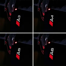 2 шт. автомобиля светодио дный двери свет для Audi A3 8 В A4 B8 B7 A6 C6 C5 A7 A8 Q3 Q5 Q7 TT R8 логотип проектор Предоставлено Призрак Тень подсветка в дверь