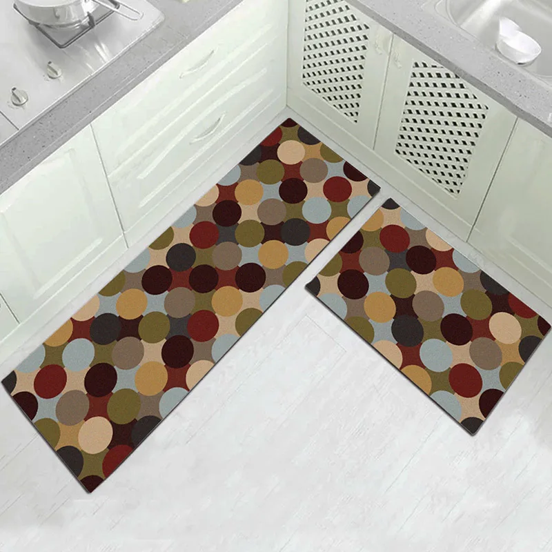 Современный геометрический Коврик для кухни, Противоскользящий коврик для ванной комнаты, домашний Коврик для прихожей/прихожей, коврик для шкафа/балкона, креативный ковер
