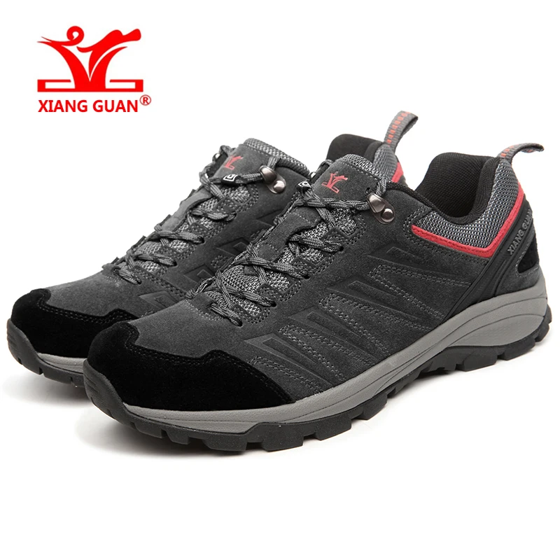 XIANGGUAN Hiking Shoes Man Waterproof Breathable Gray Mountain Climbing Outdoor Shoes Nylon leather Trekking Sneakers 92628 XIANGGUAN Hiking Shoes Man Waterproof Breathable Gray Mountain Climbing Outdoor Shoes Nylon leather Trekking Sneakers 92628